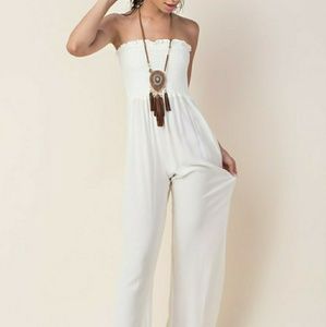 Chloah Smocked Jumpsuit